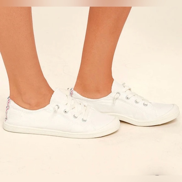 Madden Girl White Lace-Up Sneakers with Patterned Heel Size 9 - Picture 5 of 13